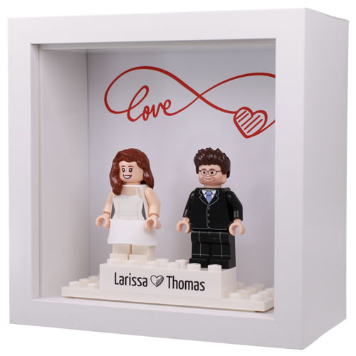Mini-Rahmen mit Hochzeitspaar