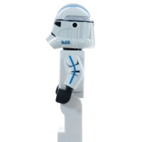 Custom Minifigur - Clone Trooper 501st, realistic Helmet