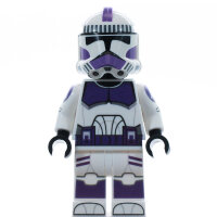 Custom Minifigur - Clone Shock Trooper, lila, realistic Helmet
