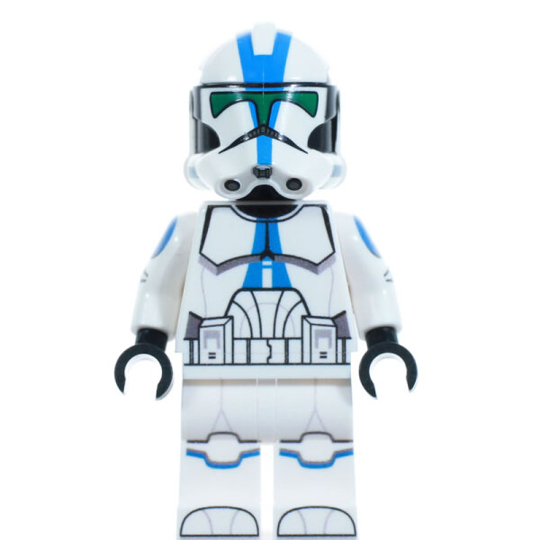 Custom Minifigur - Clone Trooper 501st, Jet, realistic Helmet
