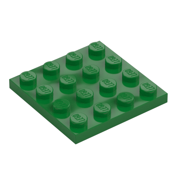 LEGO Platte 4x4, grün