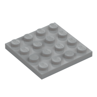 LEGO Platte 4x4, hellgrau