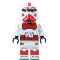 Custom Minifigur - Clone Shock Trooper, rot, RRecon...