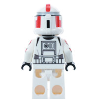 Custom Minifigur - Clone Shock Trooper, rot, RRecon realistic Helmet