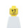 LEGO Kopf, gelb, Stoppelbart