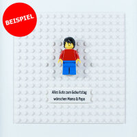 Objektrahmen 27 x 27 cm, mit LEGO-Platte 16x16 Noppen