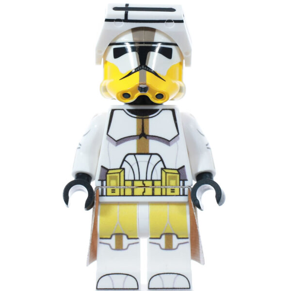 Lego Recon Commander wolffe Dunkelgrau Clone Minifigur benutzerdefinierte 