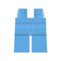 LEGO Beine plain, hellblau