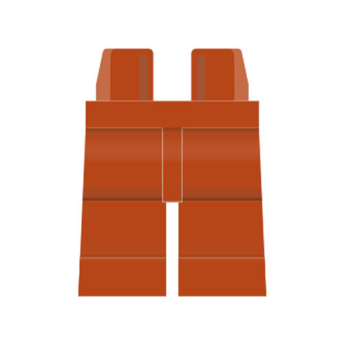 LEGO Beine plain, rotbraun