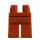 LEGO Beine plain, rotbraun