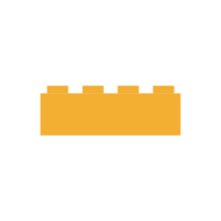 LEGO Stein 2x4, Flame Yellowish Orange | Bright Light...