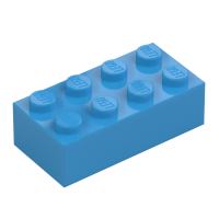 LEGO Stein 2x4, Dark Azure | Dark Azure&nbsp;| azurblau