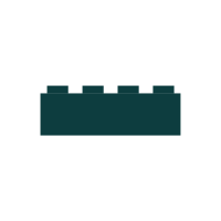 LEGO Stein 2x4, Earth Green | Dark Green |...