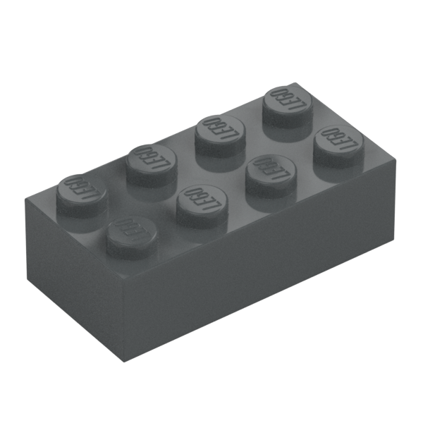 LEGO Stein 2x4, Dark Stone Grey | Dark Bluish Grey | dunkelgrau