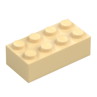 LEGO Stein 2x4, Brick Yellow | Tan | sand