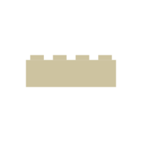 LEGO Stein 2x4, Brick Yellow | Tan | sand