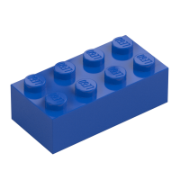 LEGO Stein 2x4, Bright Blue | Blue | blau