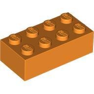 Brick 2x4, Bright Orange | Orange | orange