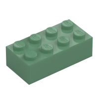 LEGO Stein 2x4, Sand Green | Sand Green | sandgrün