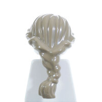 Haare, weiblich, lang, mit Zopf, mittelblond