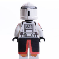 Custom Minifigur - Clone Commander Thorn, realistic Helmet, Sun-Virsor, grau