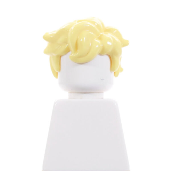 Haare, wild abstehend, goldblond