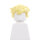 Haare, wild abstehend, goldblond