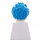 Haare, stehend, modern, azurblau