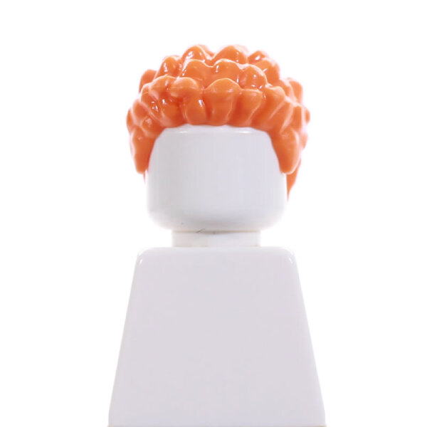 Haare, stehend, lockig, orange