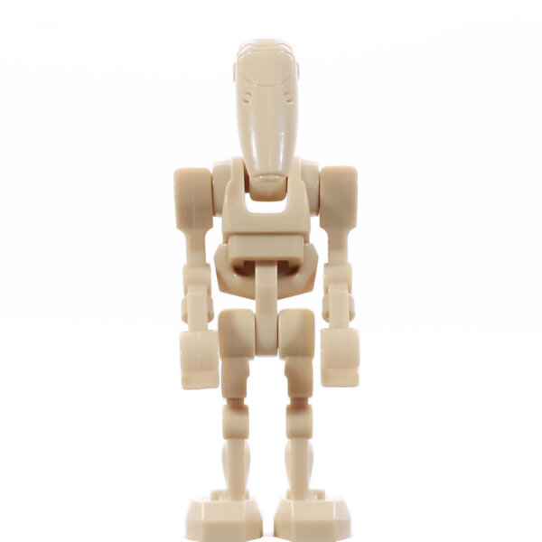 Custom Minifigur - Battle Droid, H&auml;nde drehbar, sand