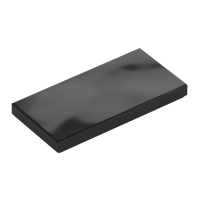 LEGO Fliese 2x4, schwarz