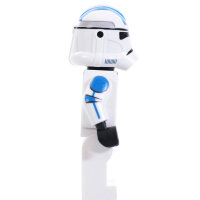 Custom Minifigur - Clone Trooper 501st, Heavy, realistic Helmet