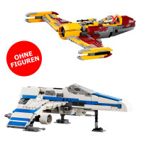 New Republic E-Wing und Shin Hatis Starfighter aus LEGO...
