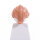 Haare, weiblich, mittellang mit Pferdeschwanz, hell-kupferblond