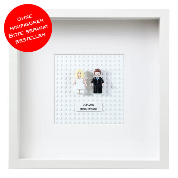 Objektrahmen 27 x 27 cm, Hochzeit ohne Figuren