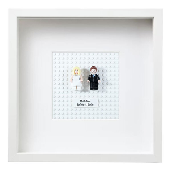 Objektrahmen 27 x 27 cm, Hochzeit ohne Figuren