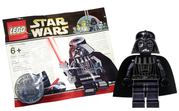LEGO Star Wars Minifigur - Darth Vader, chrome black...