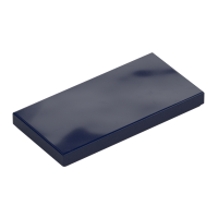 LEGO Fliese 2x4, dunkelblau