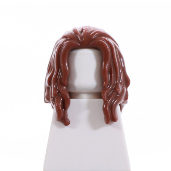 Haare, lang, wellig, hellbraun