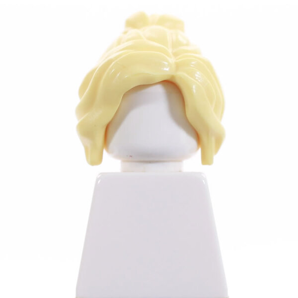 Haare, weiblich, lang, wellig mit Pferdeschwanz, goldblond