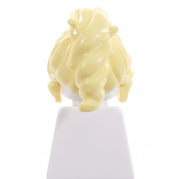 Haare, weiblich, lang, wellig mit Pferdeschwanz, goldblond