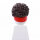 Haare, gelockt mit rotem Stirnband