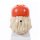 Haare, lang, aschblond mit Sporthelm, orange