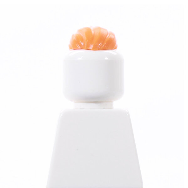 Haare, Irokese mit Pferdeschwanz, orange