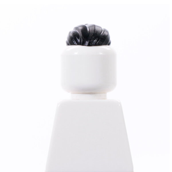 Haare, Irokese mit Pferdeschwanz, schwarz