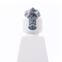 Haare, Irokese mit Pferdeschwanz, dunkelgrau
