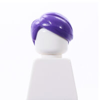 Haare, glatt mit Seitenscheitel, lila