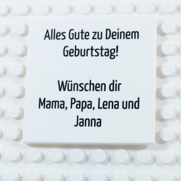 Custom Fliese 6x6 mit Wunschtext
