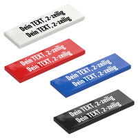 Custom Fliese 2x6 mit Wunschtext, 2-zeilig