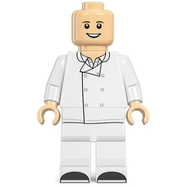 Custom Minifigur Koch / Köchin, konfigurierbar